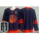 Men's Edmonton Oilers Blank Navy 2025 Stanley Cup Final Authentic Jersey