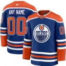 Men's Edmonton Oilers Customized Blue Fanatics Authentic Jersey