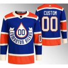 Men's Edmonton Oilers Customized Royal 2023 Heritage Classic Authentic Jersey