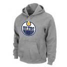 Men's Edmonton Oilers Gray Printed Pullover Hoodie