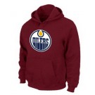 Men's Edmonton Oilers Red Printed Pullover Hoodie