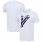 Men's Edmonton Oilers Starter White Color Scratch T Shirt