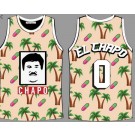 Men's El Chapo #0 El Chapo Greenery Basketball Jersey