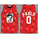 Men's El Chapo #0 Pablo Escobar Takeover Basketball Jersey