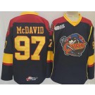 Men's Erie Otters #97 Connor McDavid Navy Authentic Jersey