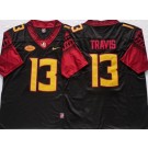 Men's FSU Florida State Seminoles #13 Jordan Travis Black FSU College Football Jersey