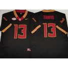 Men's FSU Florida State Seminoles #13 Jordan Travis Limited Black FUSe College Football Jersey