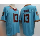 Men's FSU Florida State Seminoles #13 Jordan Travis Limited Blue FUSE College Football Jersey