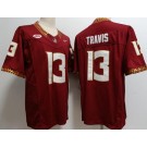 Men's FSU Florida State Seminoles #13 Jordan Travis Limited Red FUSE College Football Jersey