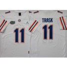 Men's Florida Gators #11 Kyle Trask White College Football Jersey