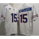 Men's Florida Gators #15 Anthony Richardson White FUSE College Football Jersey