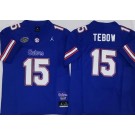 Men's Florida Gators #15 Tim Tebow Limited Royal FUSE College Football Jersey