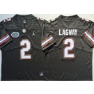 Men's Florida Gators #2 Dj Lagway Limited Black College Football Jersey