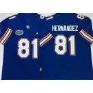 Men's Florida Gators #81 Aaron Hernandez Blue 2020 College Football Jersey