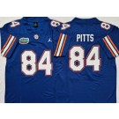 Men's Florida Gators #84 Kyle Pitts Blue College Football Jersey