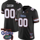 Men's Florida Gators Customized Limited Black FUSE College Football Jersey