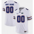 Men's Florida Gators Customized Limited White College Football Jersey
