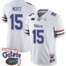 Men's Florida Gators Customized Limited White FUSE College Football Jersey