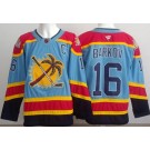 Men's Florida Panthers #16 Aleksander Barkov Blue Authentic Jersey