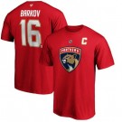 Men's Florida Panthers #16 Aleksander Barkov Red Printed T Shirt 112565