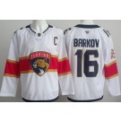 Men's Florida Panthers #16 Aleksander Barkov White Authentic Jersey