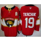 Men's Florida Panthers #19 Matthew Tkachuk Red Fanatics Authentic Jersey