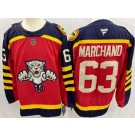 Men's Florida Panthers #63 Brad Marchand Red 2026 Winter Classic Authentic Jersey