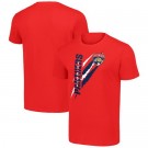 Men's Florida Panthers Starter Red Color Scratch T Shirt