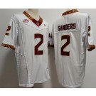 Men's Florida State Seminoles #2 Deion Sanders Limited White FUSE College Football Jersey