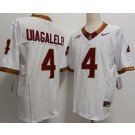 Men's Florida State Seminoles #4 DJ Uiagalelei White FUSE College Football Jersey