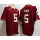 Men's Florida State Seminoles #5 Jared Verse Red FUSE College Football Jersey