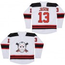Men's Friday the 13th #13 Jason Voorhees White Hockey Jersey
