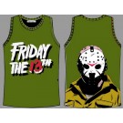 Men's Friday the 13th Jason Voorhees Green Basketball Jersey