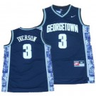 Men's Georgetown Hoyas #3 Allen Iverson Navy Blue College Basketball Jersey