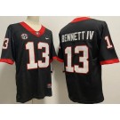 Men's Georgia Bulldogs #13 Stetson Bennett Black 2022 College Football Jersey
