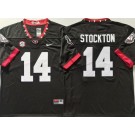 Men's Georgia Bulldogs #14 Gunner Stockton Limited Black Alternate College Football Jersey