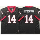 Men's Georgia Bulldogs #14 Gunner Stockton Limited Black FUSE College Football Jersey