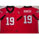 Men's Georgia Bulldogs #19 Brock Bowers Red FUSE College Football Jersey