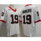 Men's Georgia Bulldogs #19 Brock Bowers White FUSE College Football Jersey