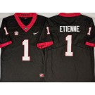 Men's Georgia Bulldogs #1 Trevor Etienne Limited Black College Football Jersey