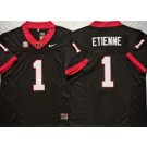 Men's Georgia Bulldogs #1 Trevor Etienne Limited Black FUSE College Football Jersey