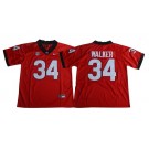 Men's Georgia Bulldogs #34 Herchel Walker Red 2017 Rush College Football Jersey