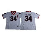 Men's Georgia Bulldogs #34 Herchel Walker White 2017 Rush College Football Jersey