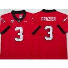 Men's Georgia Bulldogs #3 Nate Frazier Limited Red College Football Jersey