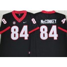 Men's Georgia Bulldogs #84 Ladd McConkey Black College Football Jersey