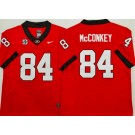 Men's Georgia Bulldogs #84 Ladd McConkey Red FUSE College Football Jersey