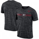 Men's Georgia Bulldogs Black Velocity Sideline Legend Performance T Shirt 201047