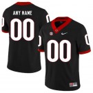 Men's Georgia Bulldogs Customized Black Rush College Football Jersey