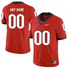 Men's Georgia Bulldogs Customized Red Rush College Football Jersey