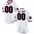 Men's Georgia Bulldogs Customized White College Football Jersey